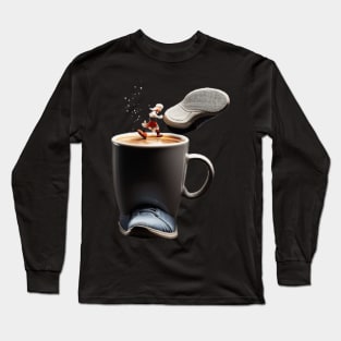 I run on coffee, sarcasm, and the occasional lap around the track. Long Sleeve T-Shirt